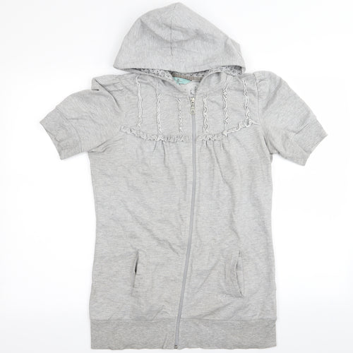 New Look Womens Grey   Full Zip Jumper Size 12