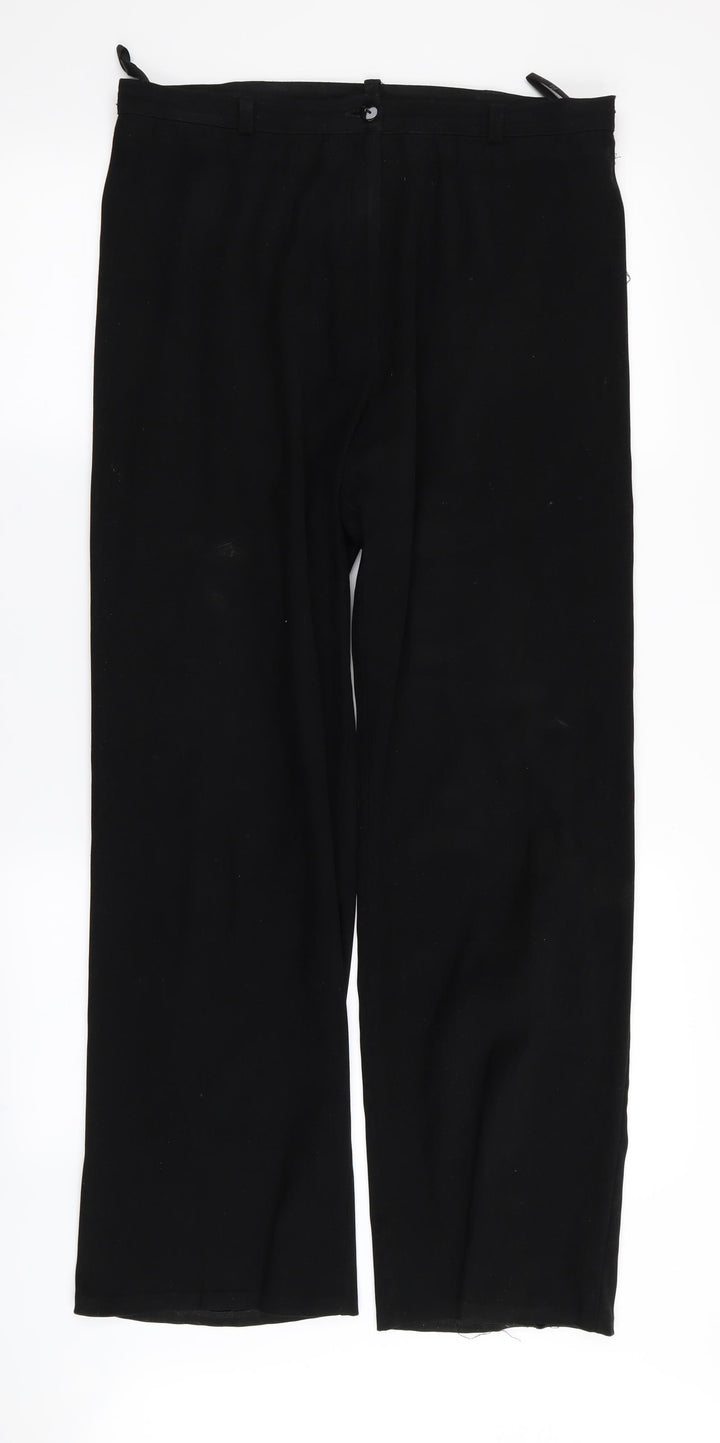 BHS Womens Black   Trousers  Size 16 L30 in