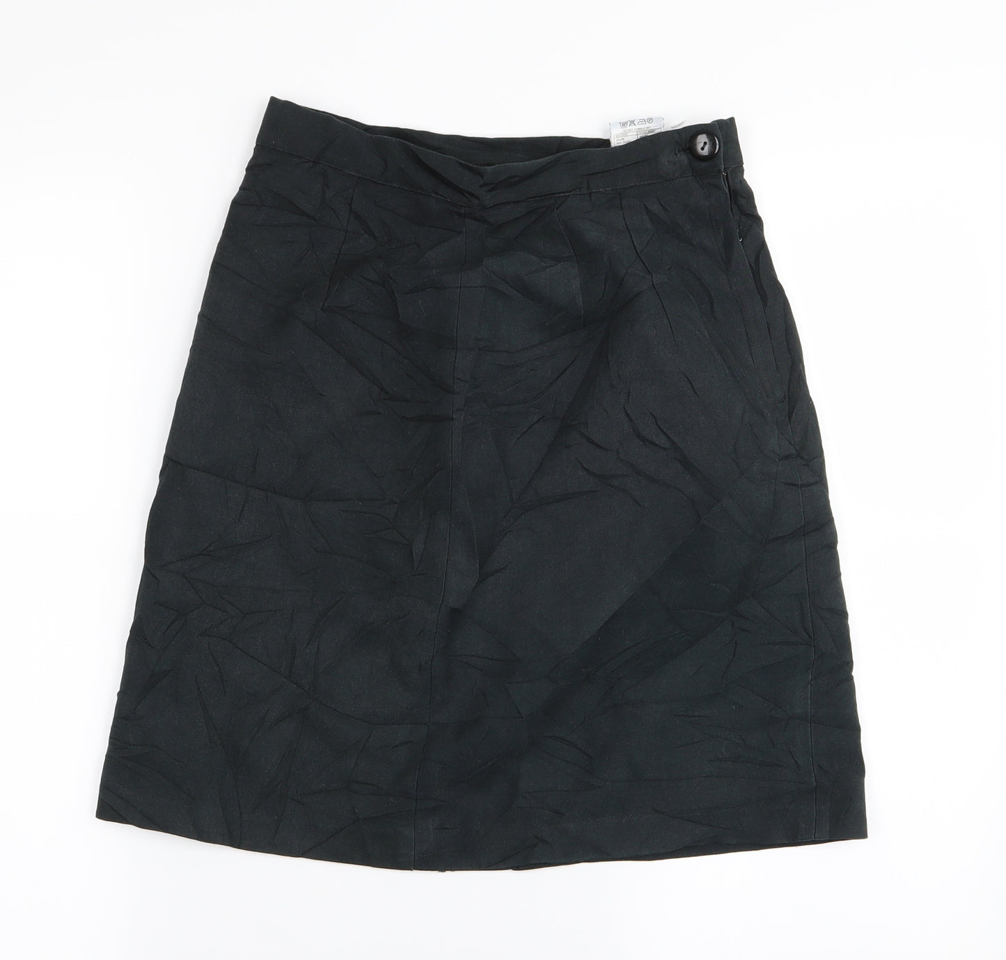 Preworn Womens Black   A-Line Skirt Size 26 in