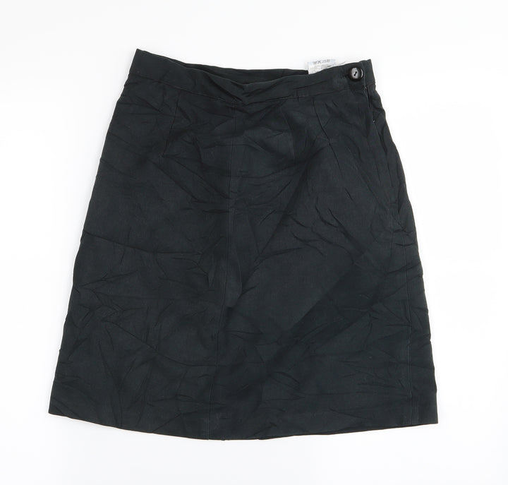 Preworn Womens Black   A-Line Skirt Size 26 in