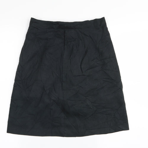 Preworn Womens Black   A-Line Skirt Size 26 in