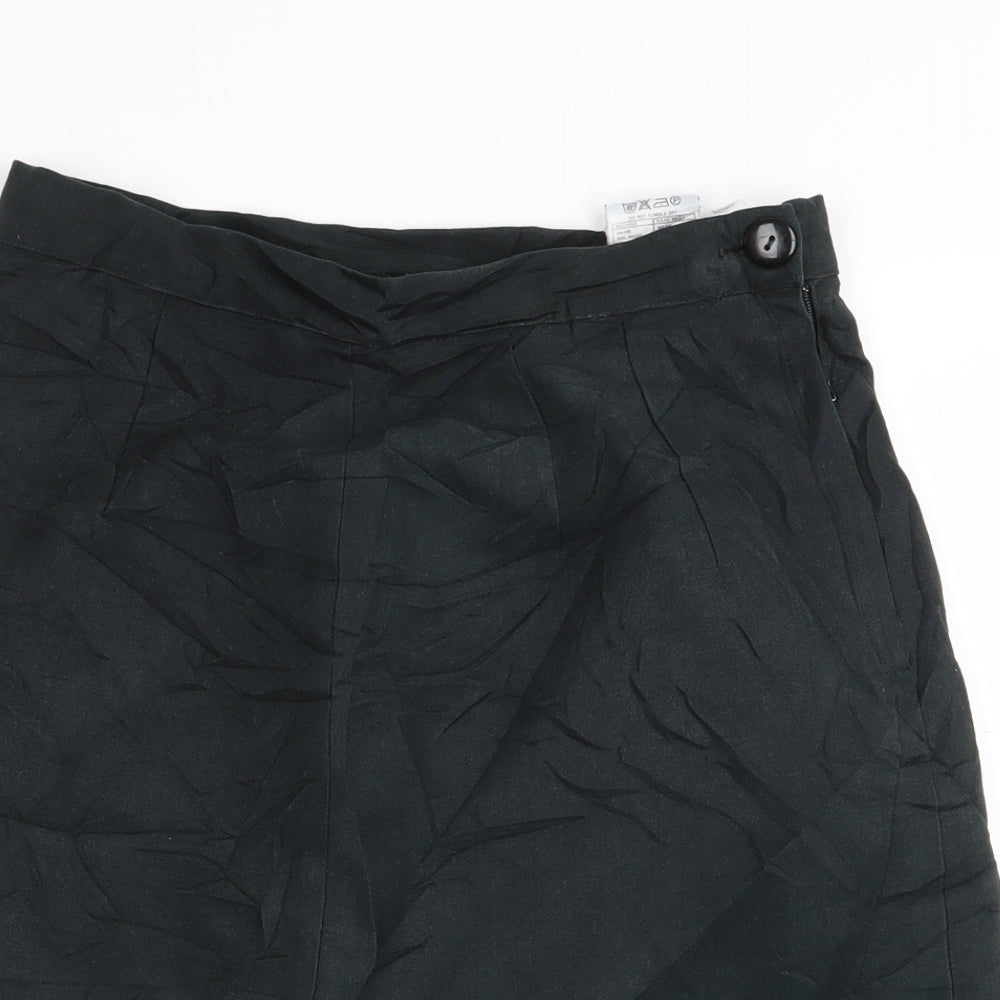 Preworn Womens Black   A-Line Skirt Size 26 in