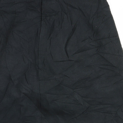 Preworn Womens Black   A-Line Skirt Size 26 in