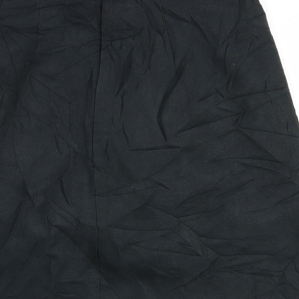 Preworn Womens Black   A-Line Skirt Size 26 in