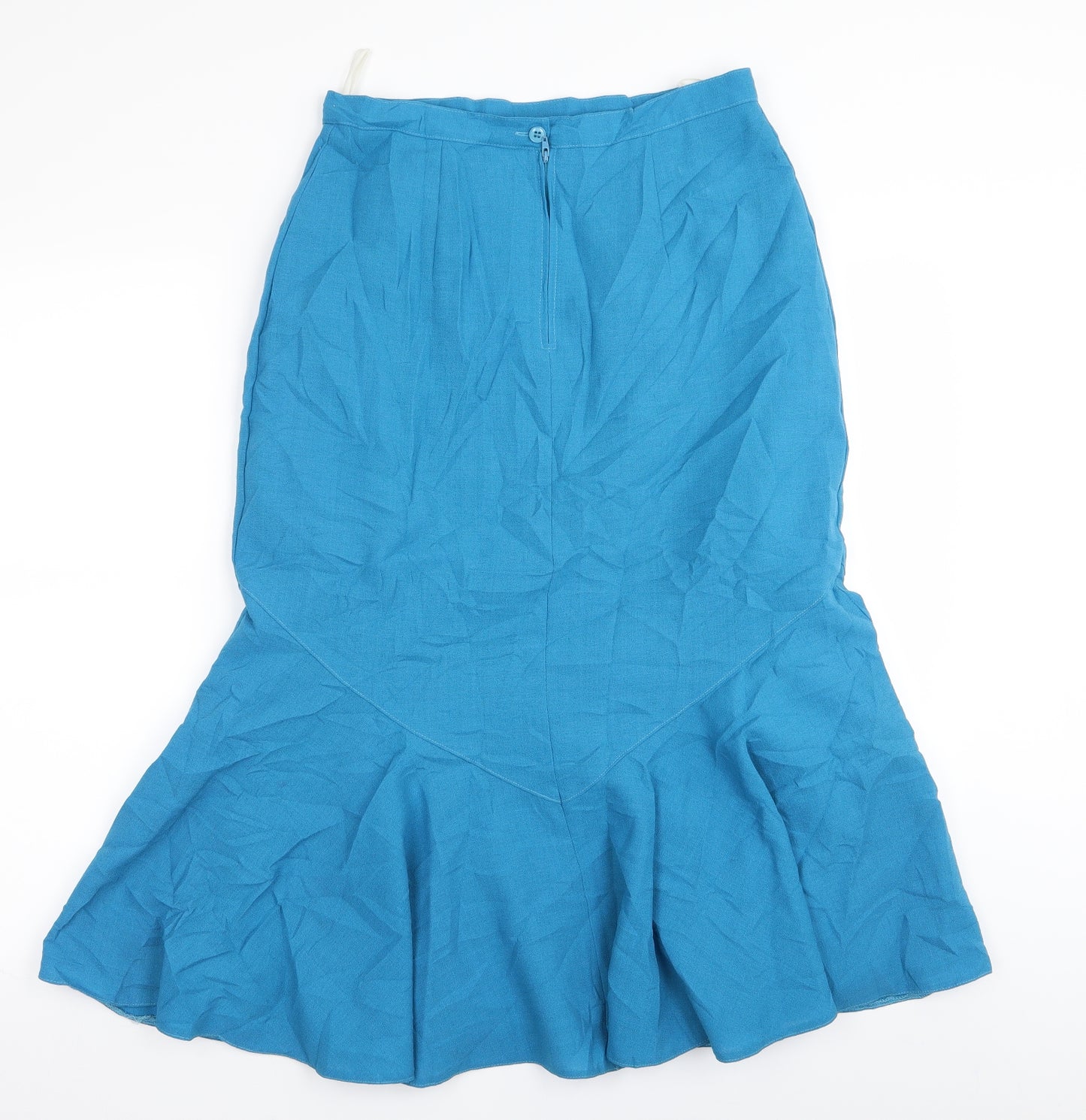 Preworn Womens Blue   A-Line Skirt Size 14