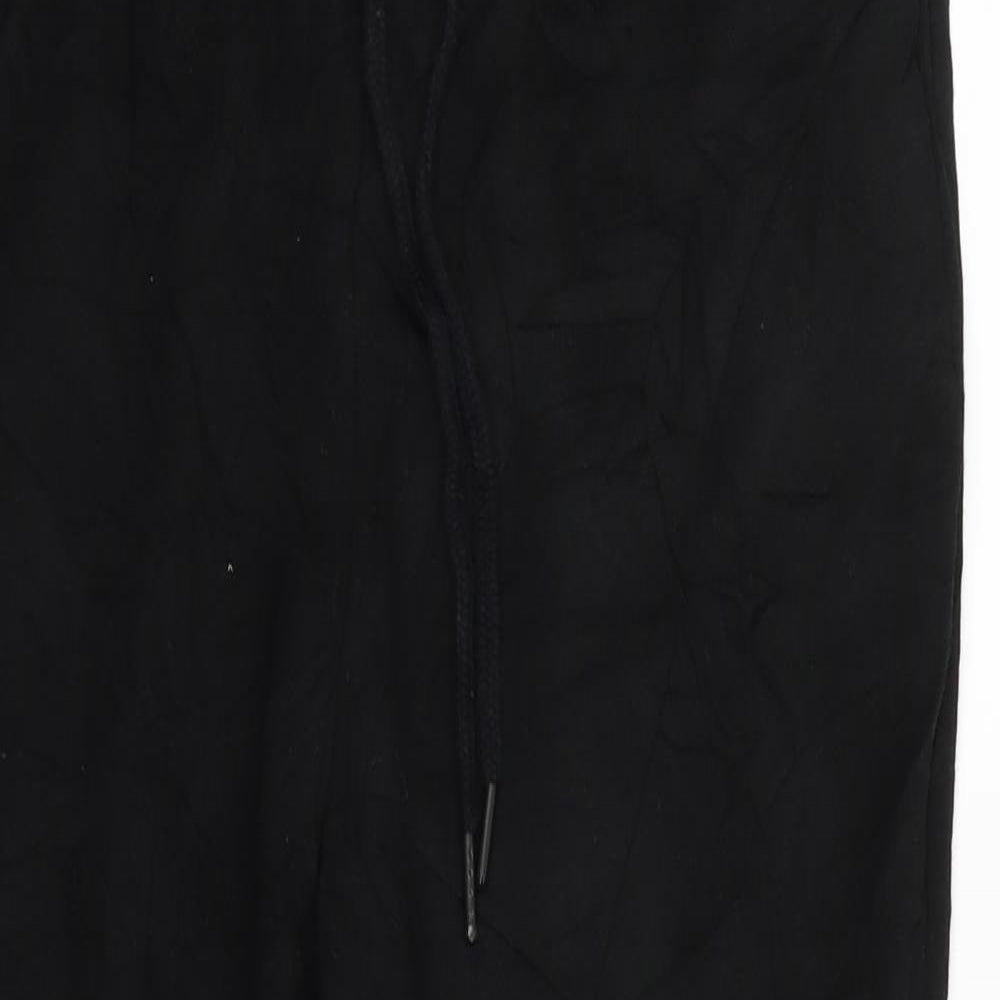 Pull&Bear Womens Black   Jogger Trousers Size 14 L27 in - Stretch waistband