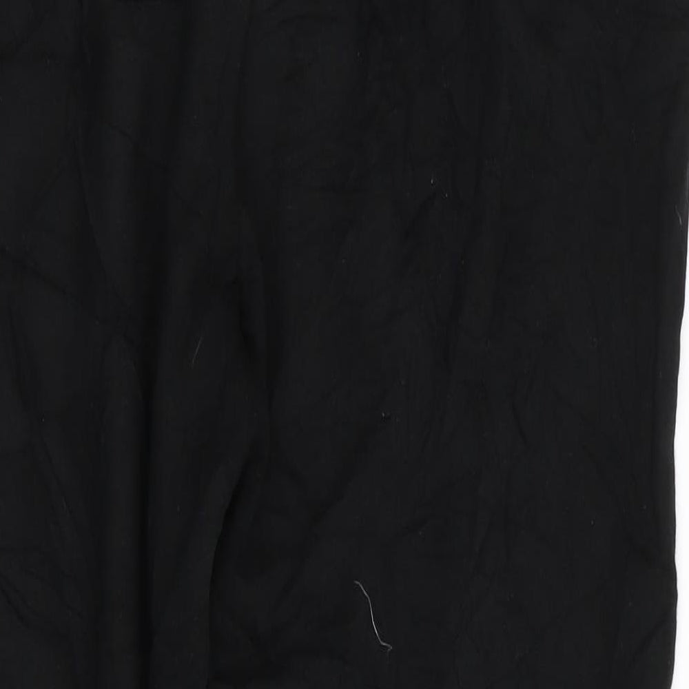 Pull&Bear Womens Black   Jogger Trousers Size 14 L27 in - Stretch waistband