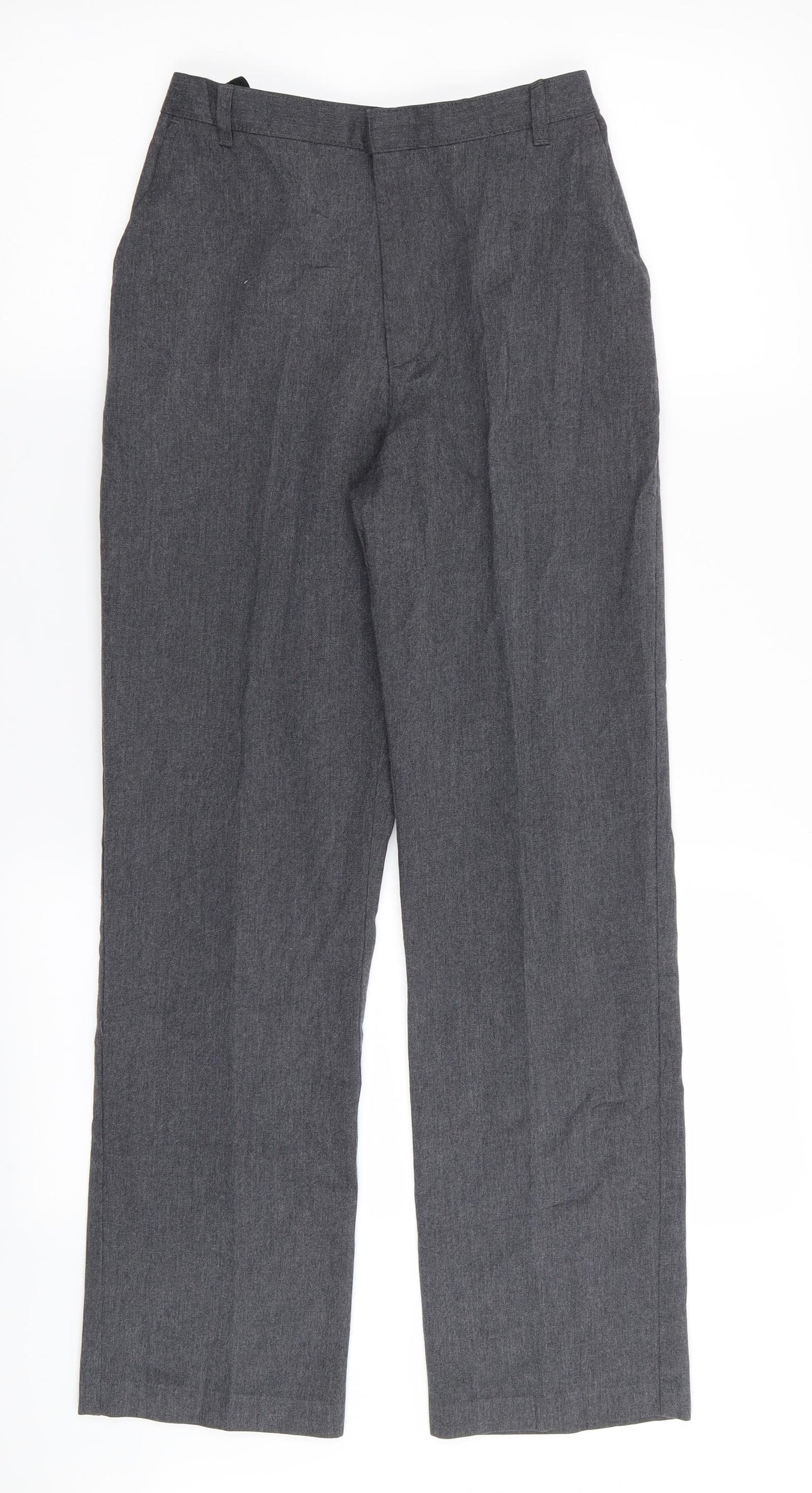 Asda George Boys Grey   Chino Trousers Size 12-13 Years - school trousers