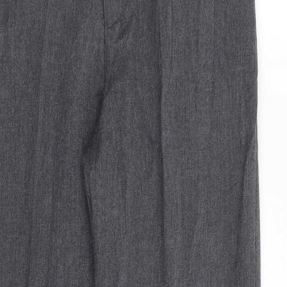 Asda George Boys Grey   Chino Trousers Size 12-13 Years - school trousers