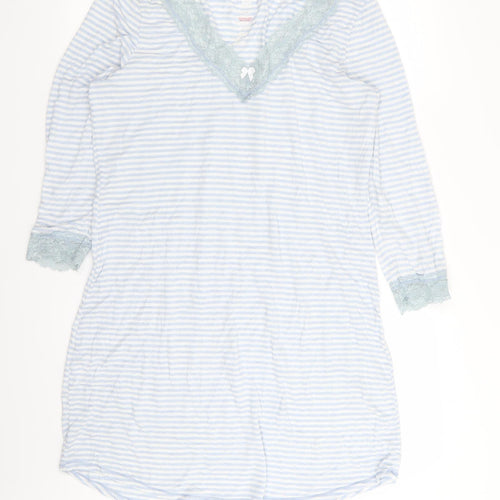 M&S Womens Blue Striped  Top Dress Size 12
