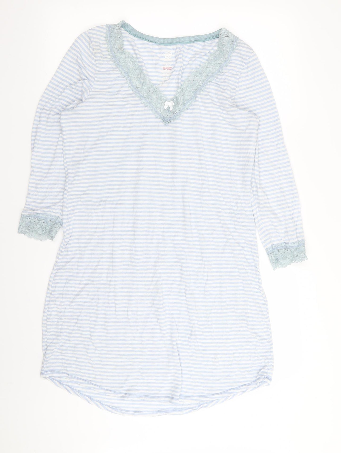 M&S Womens Blue Striped  Top Dress Size 12