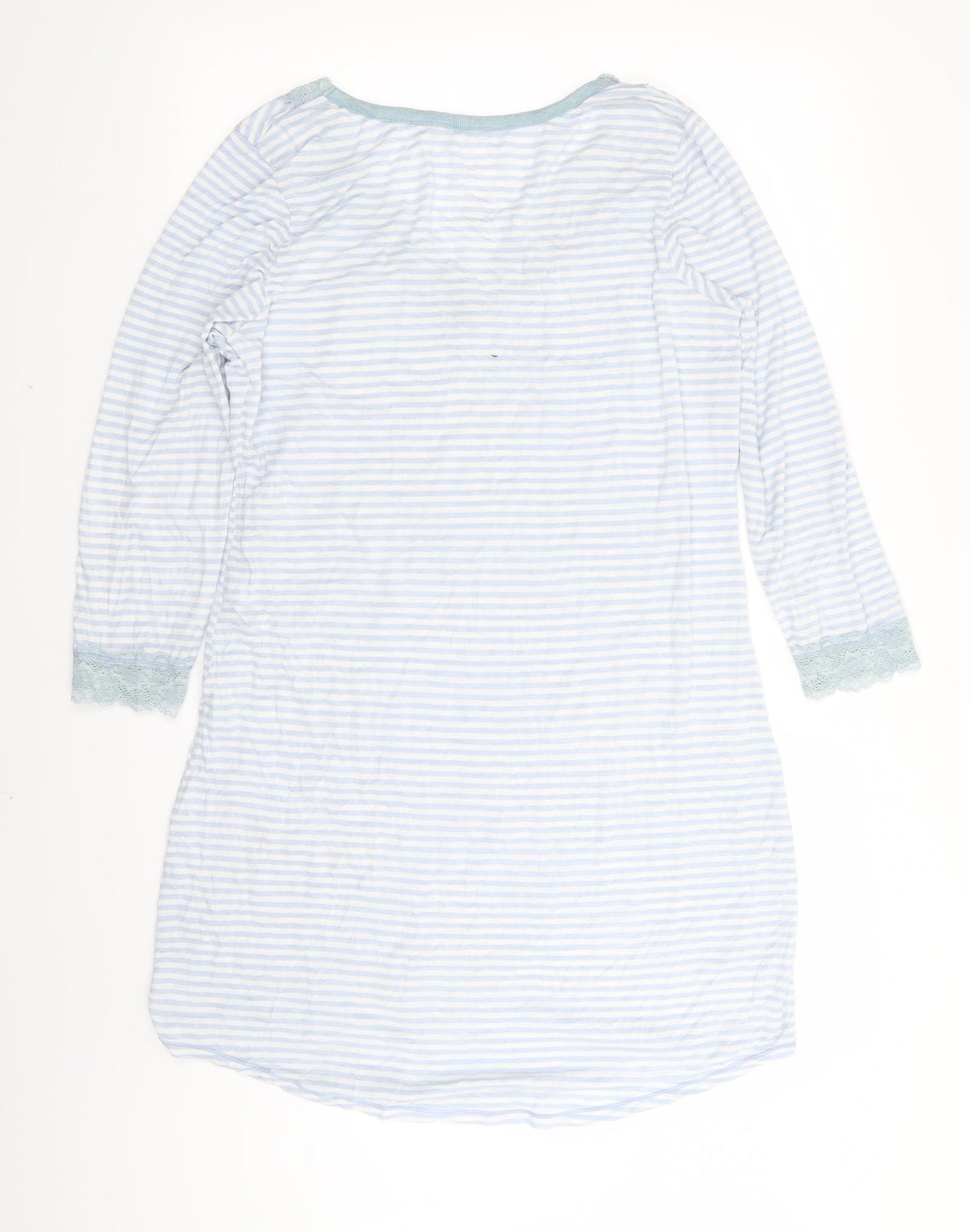M&S Womens Blue Striped  Top Dress Size 12