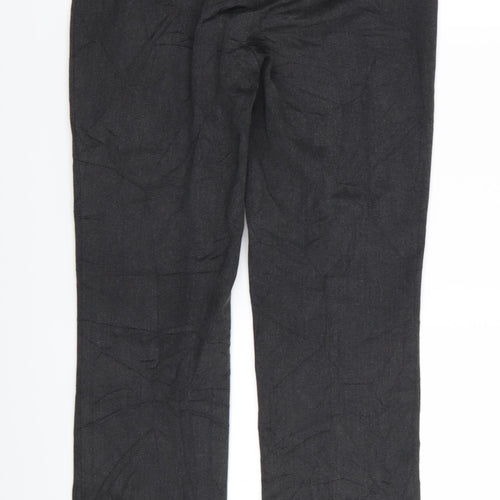 M&S Womens Grey   Trousers  Size 8 L27 in