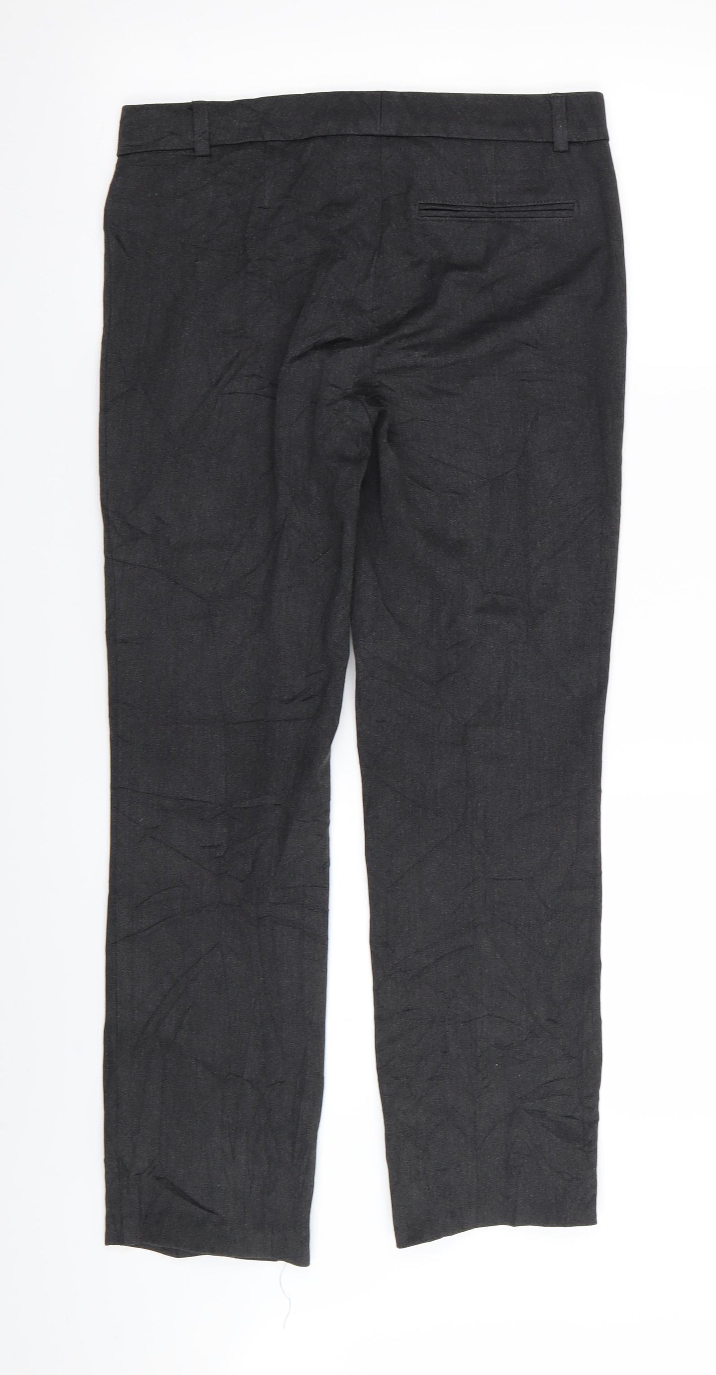 M&S Womens Grey   Trousers  Size 8 L27 in