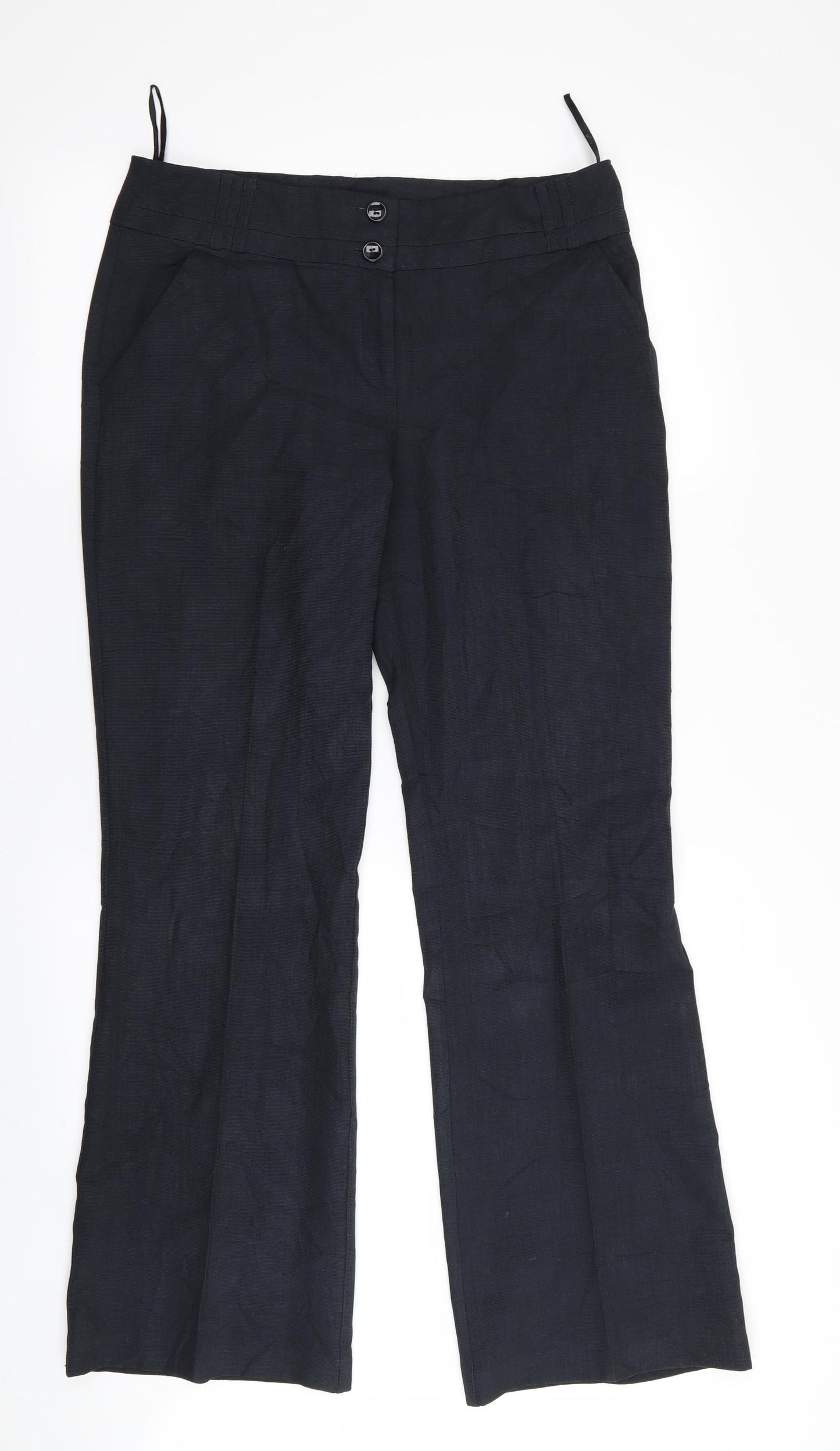 Primark Womens Blue   Trousers  Size 12 L31 in