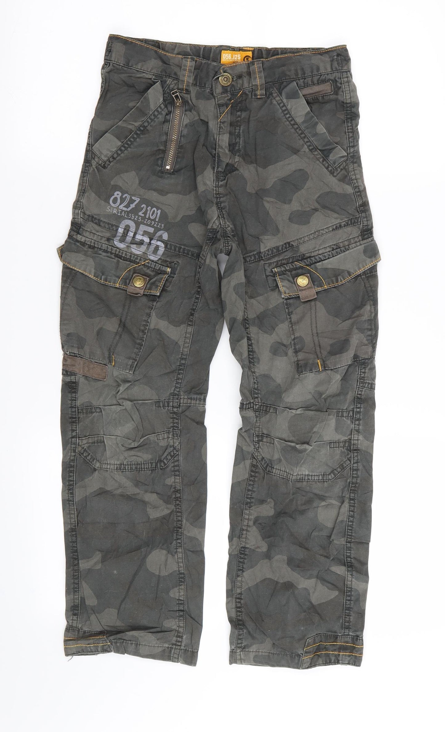 NEXT Boys Green Camouflage  Cargo Trousers Size 9 Years