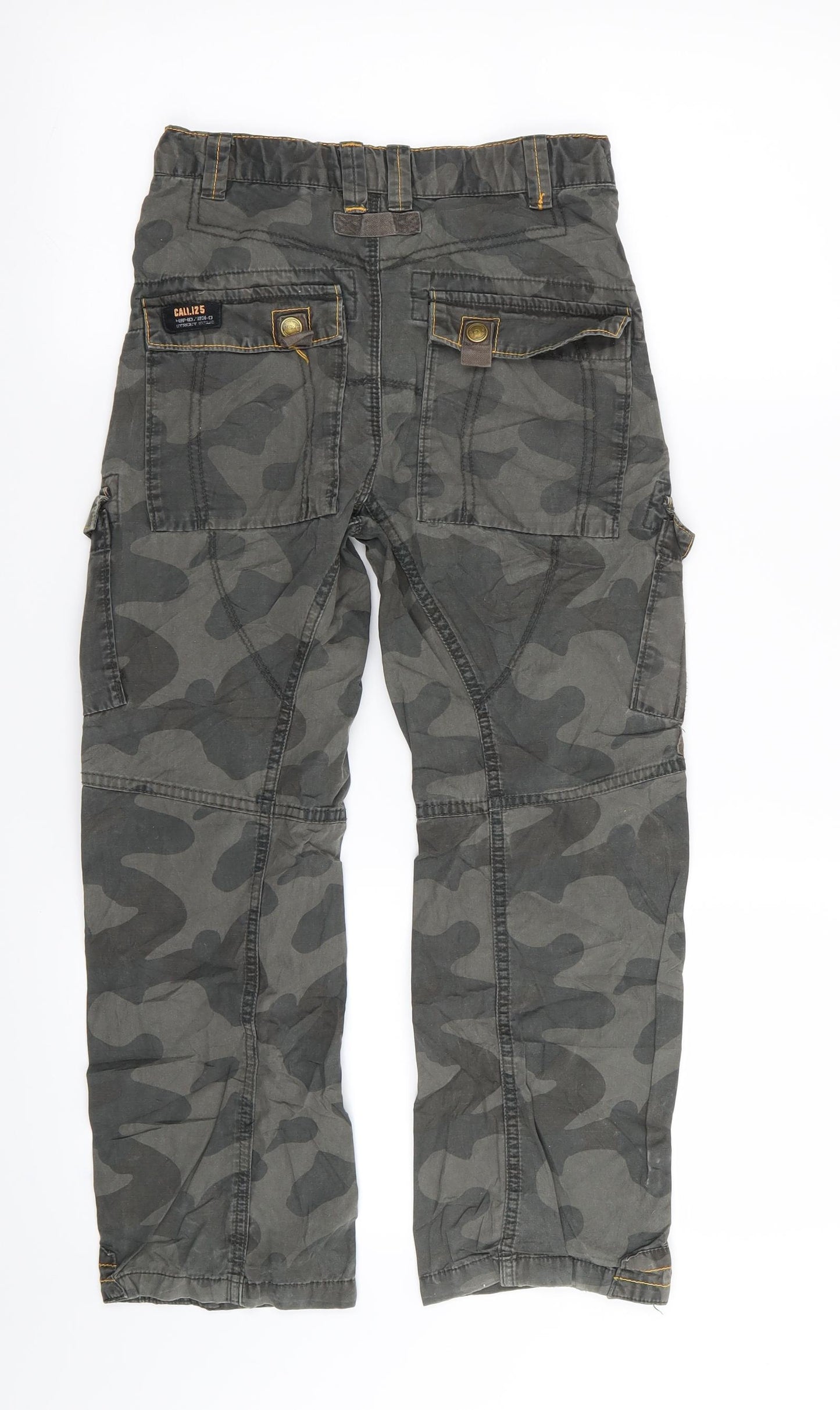 NEXT Boys Green Camouflage  Cargo Trousers Size 9 Years