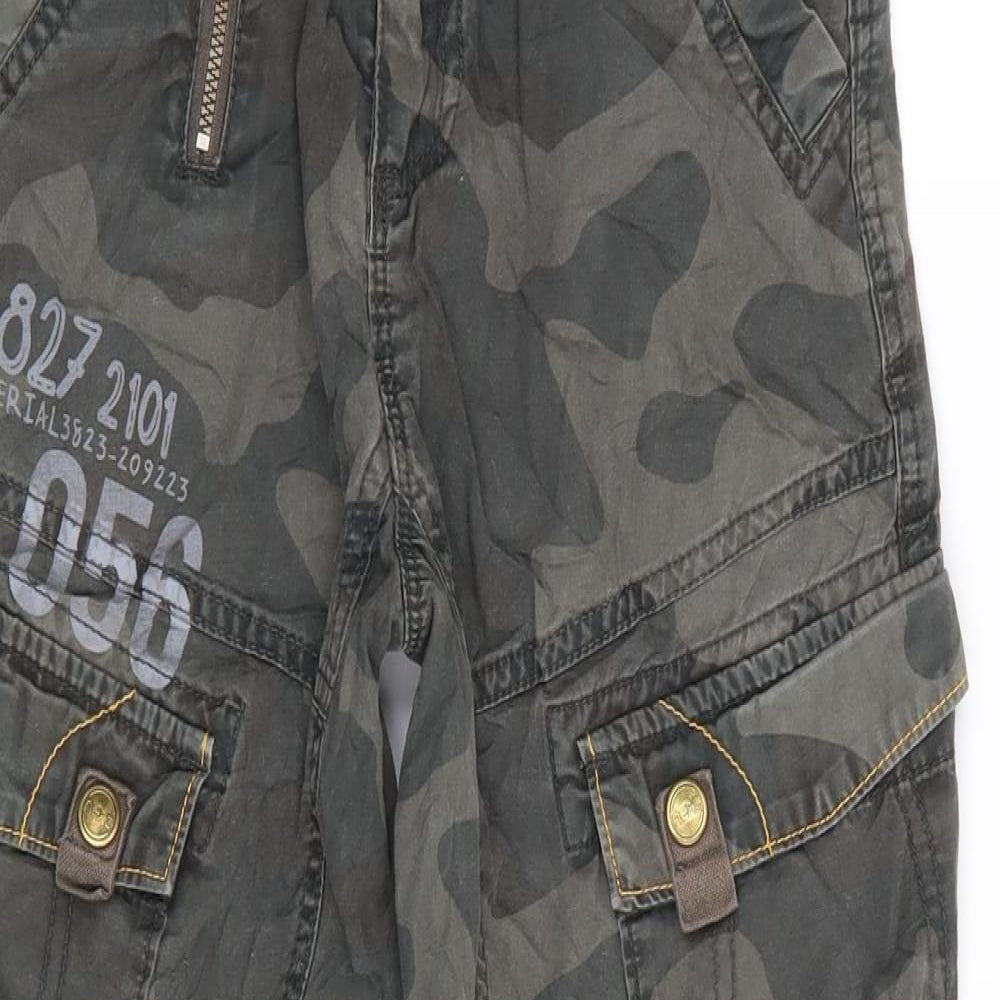 NEXT Boys Green Camouflage  Cargo Trousers Size 9 Years