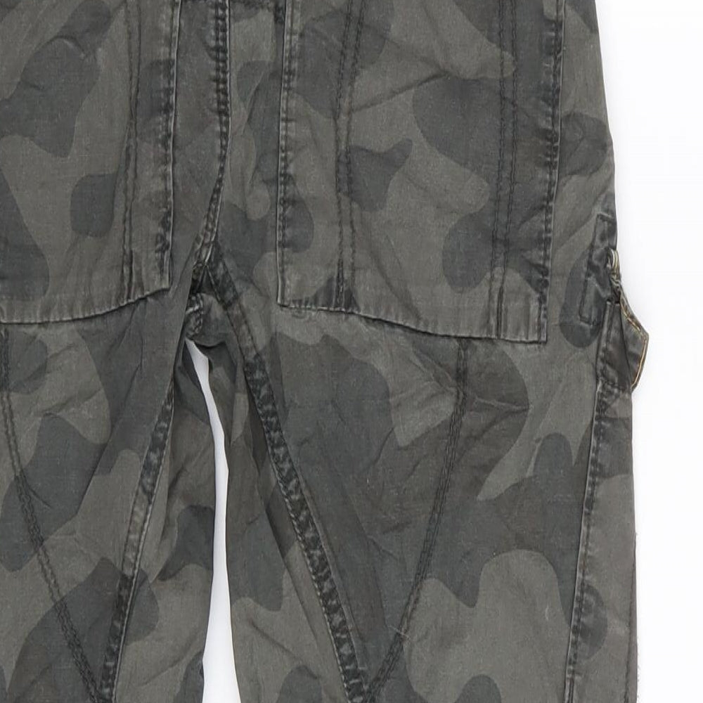 NEXT Boys Green Camouflage  Cargo Trousers Size 9 Years