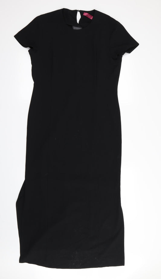 Front view of Richards women’s black a-line, size UK 12