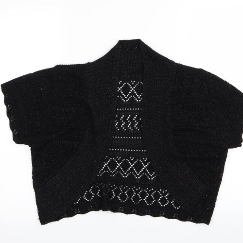 Ethel Austin Womens Black Geometric  Cardigan Jumper Size L
