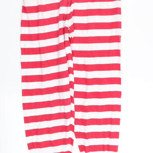 Preworn Girls Multicoloured Striped  Cami Pyjama Pants Size 10-11 Years  - christmas trousers