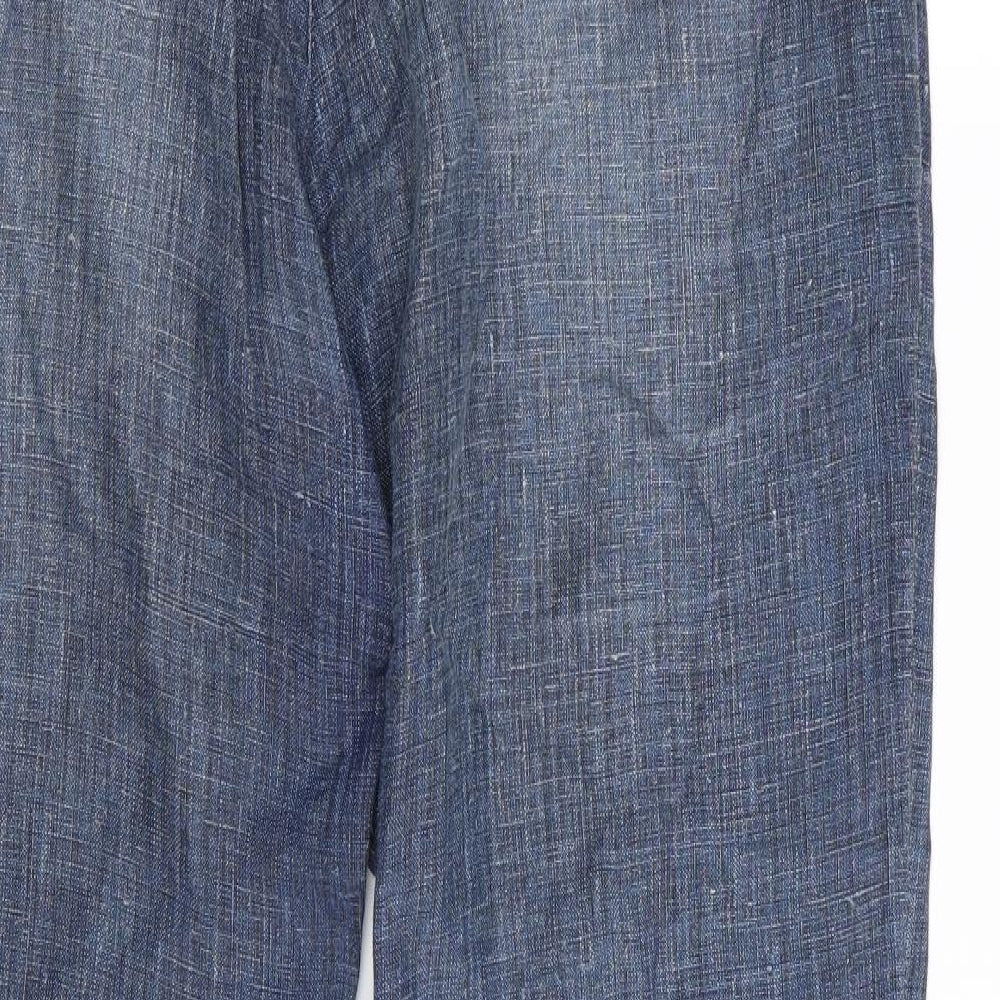 Monsoon Womens Blue   Trousers  Size 16 L30 in