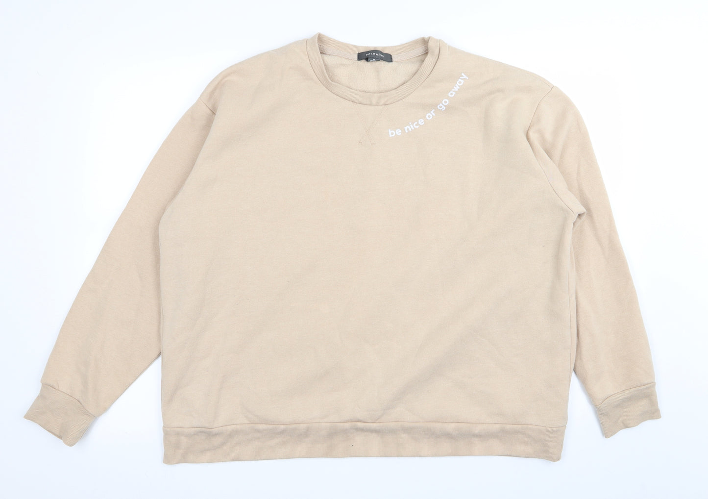 Primark Womens Beige   Pullover Jumper Size 18