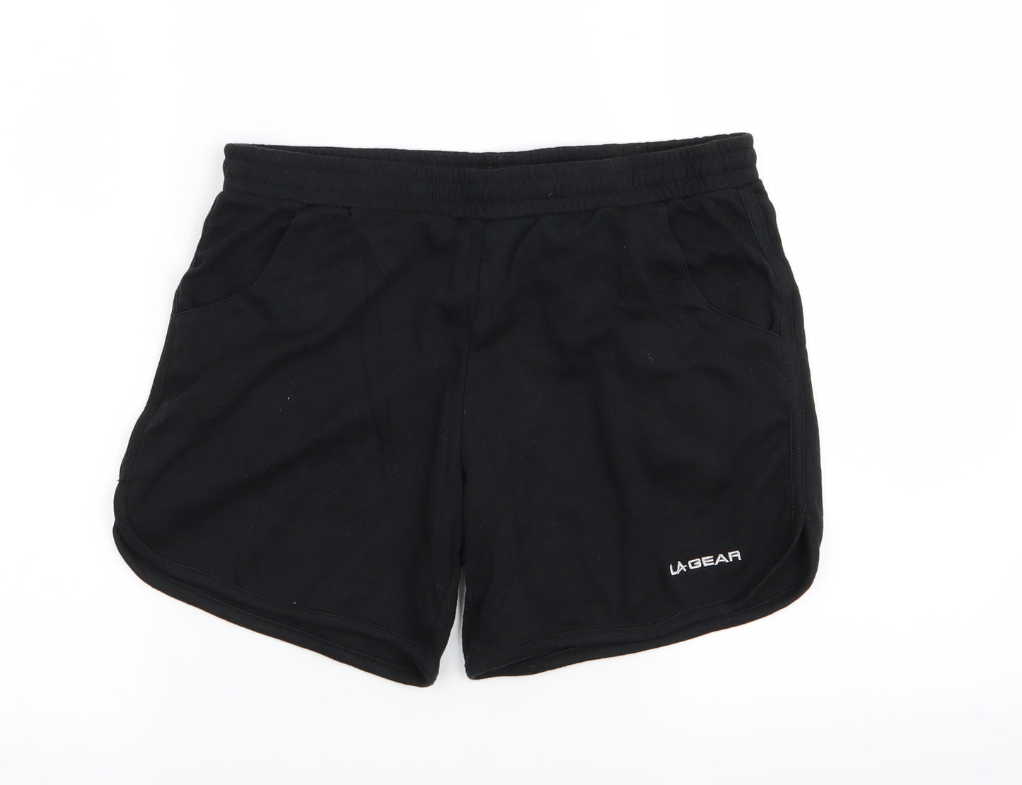 LA Gear Womens Black   Sweat Shorts Size 10