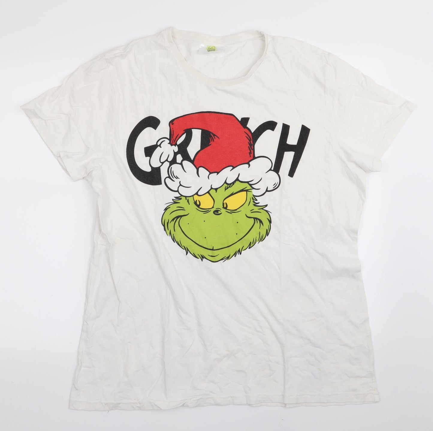 the grinch Mens White    T-Shirt Size XL