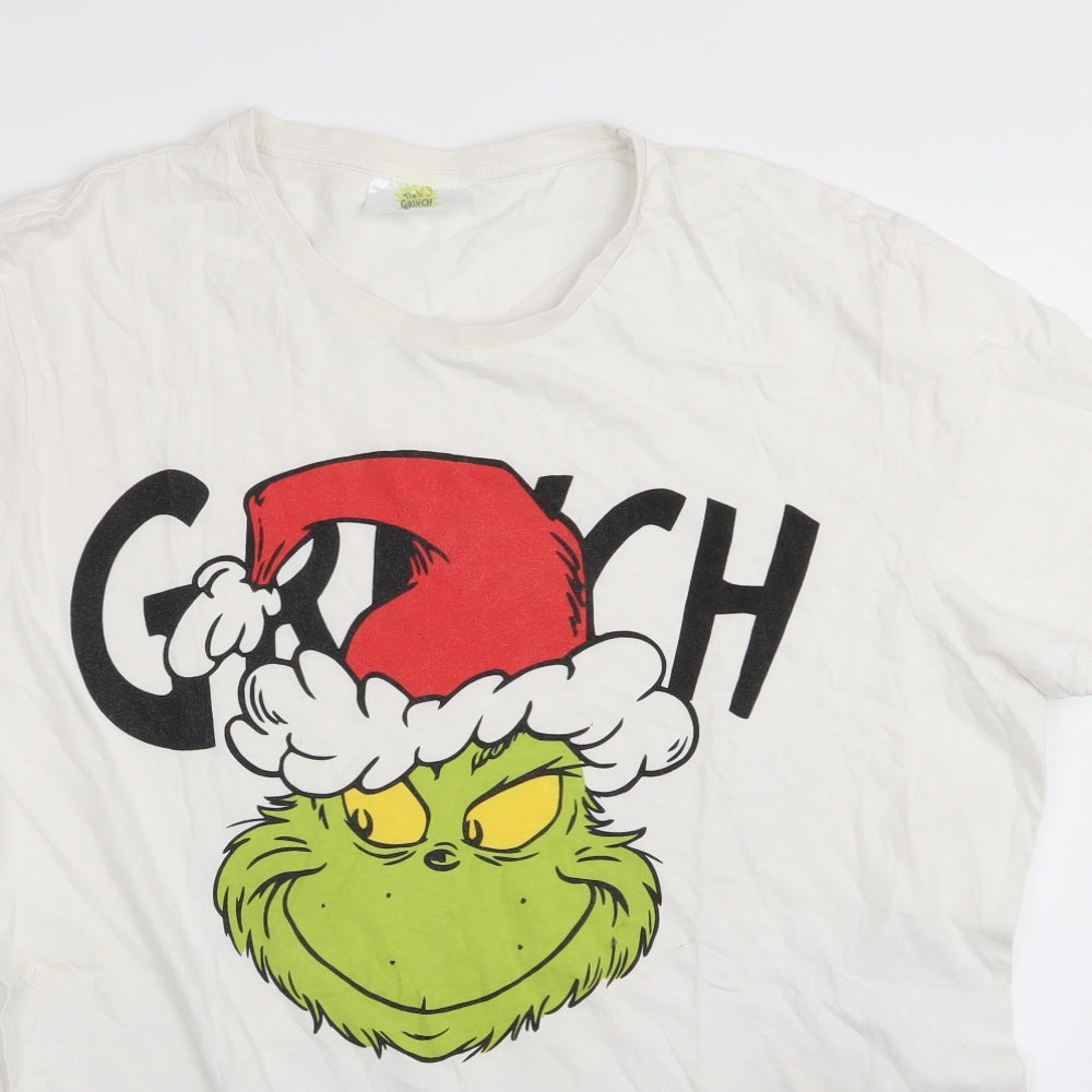 the grinch Mens White    T-Shirt Size XL