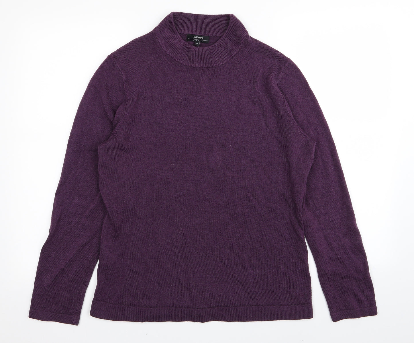 Papaya Womens Purple   Basic T-Shirt Size 16