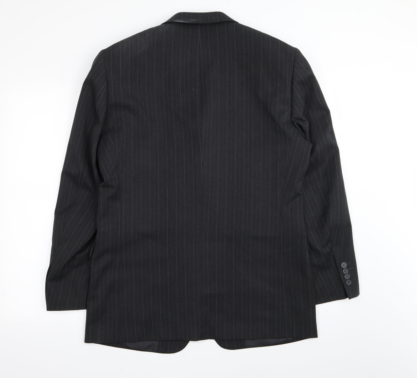 Taylor & Wright Mens Black Striped  Jacket Blazer Size 40