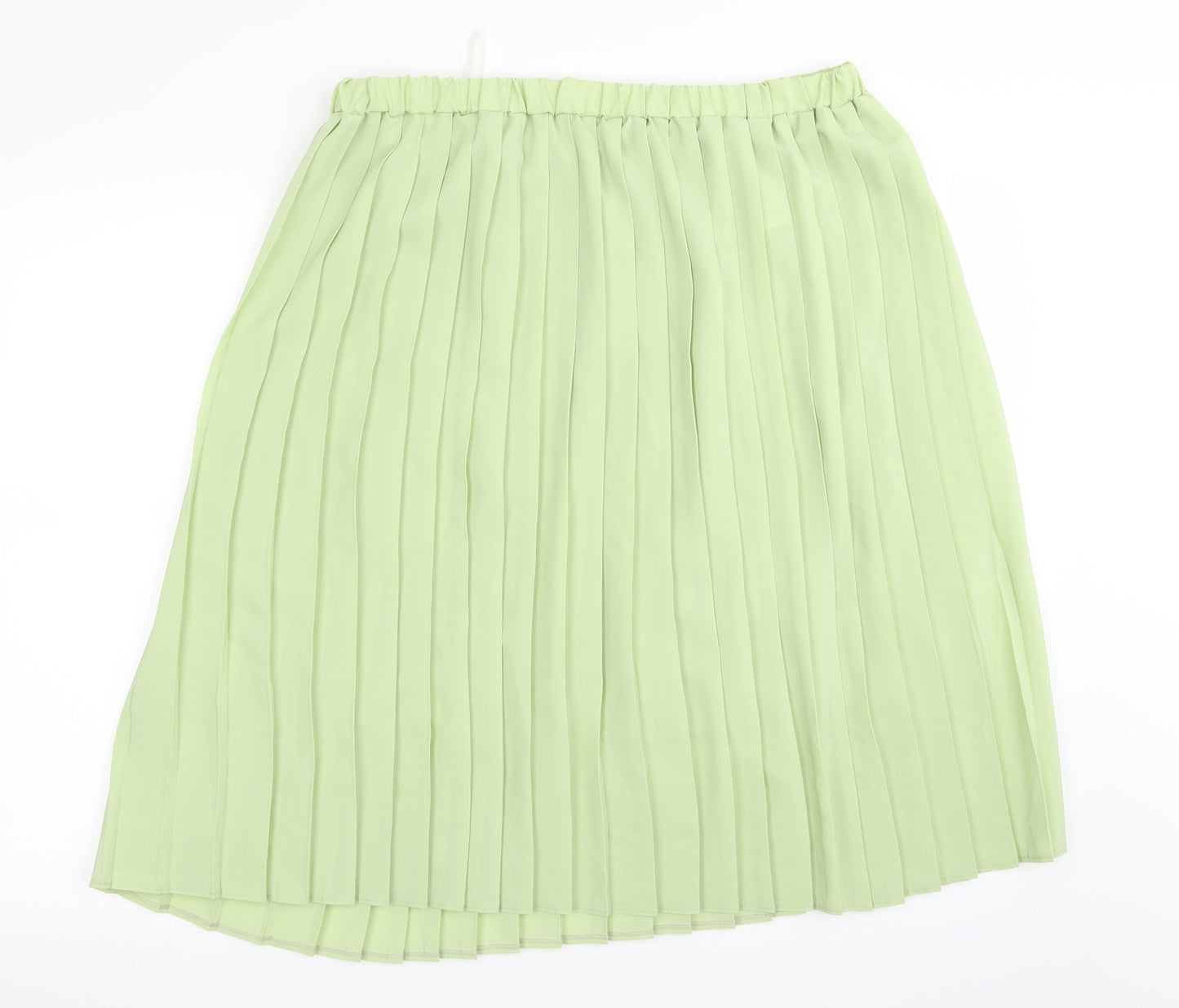 Classics Womens Green   Pleated Skirt Size 20  - Stretch waistband