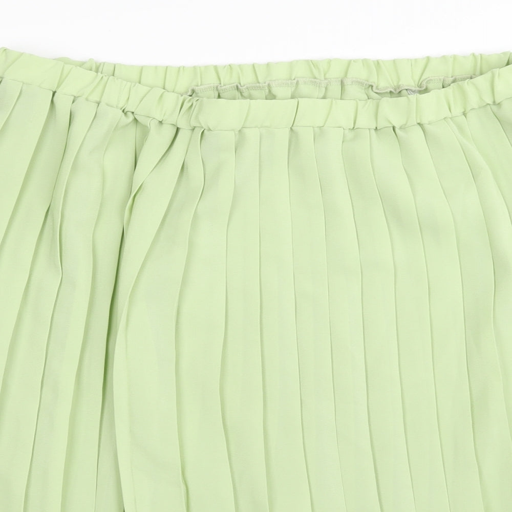 Classics Womens Green   Pleated Skirt Size 20  - Stretch waistband