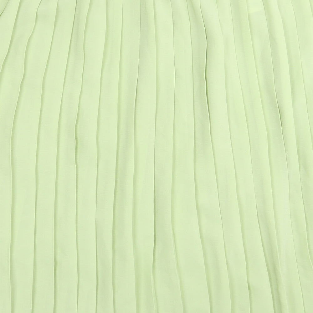 Classics Womens Green   Pleated Skirt Size 20  - Stretch waistband