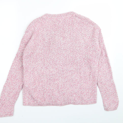 M&S Womens Pink   Pullover Jumper Size 10