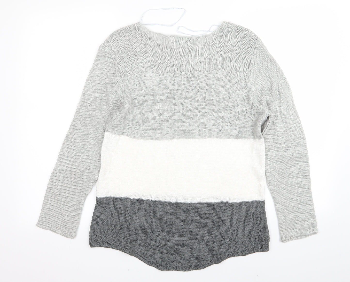 Femme Womens Grey   Pullover Jumper Size S