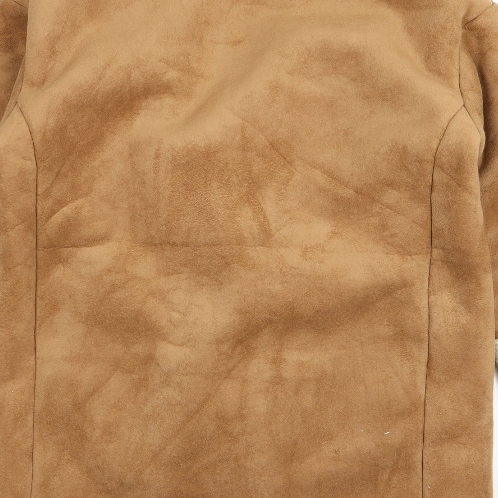KBF Womens Brown   Overcoat Coat Size M