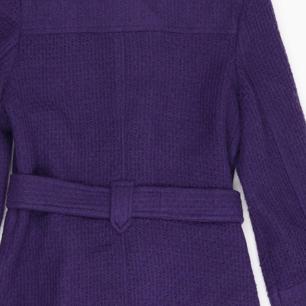androse Womens Purple   Overcoat Coat Size 14