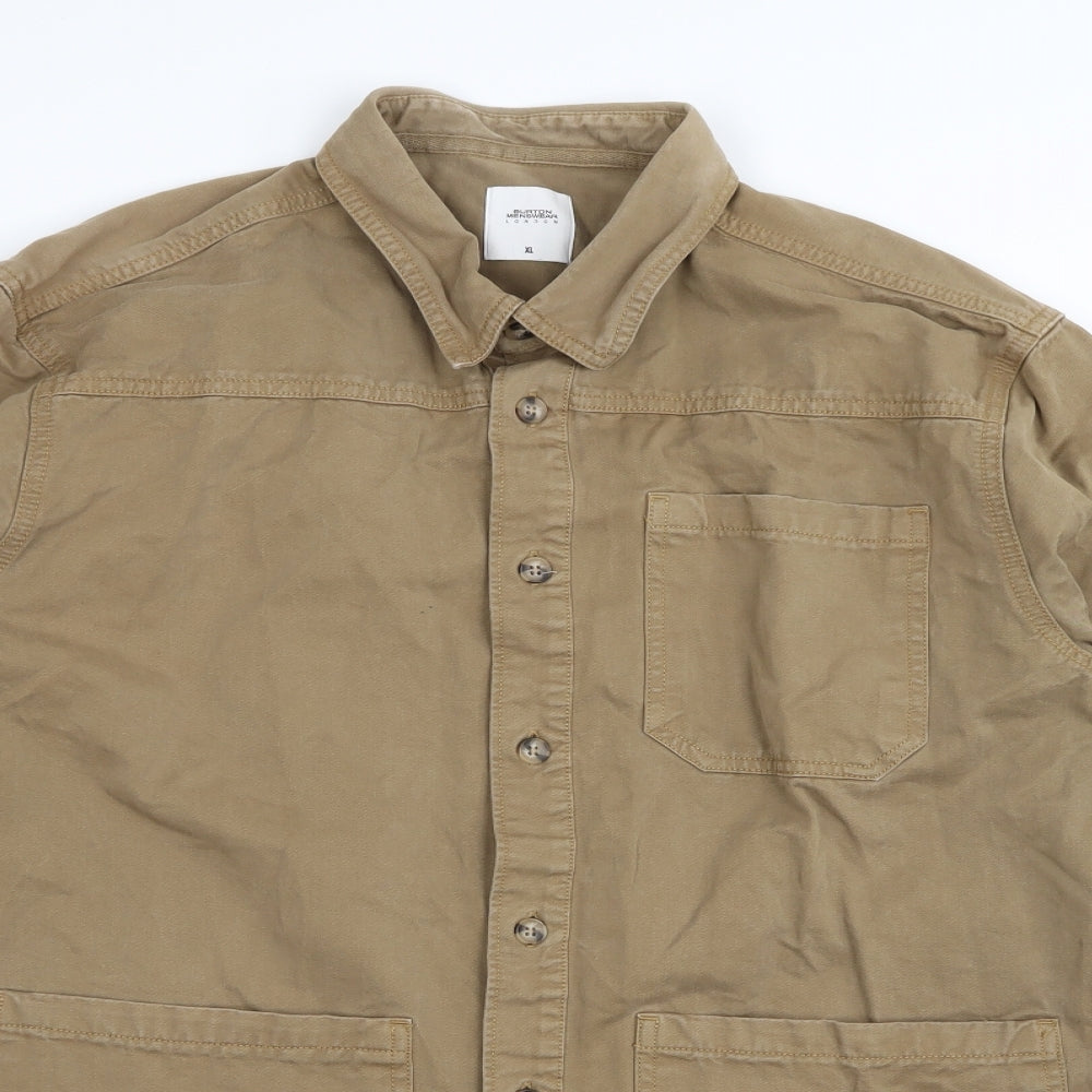 burton menswear Mens Beige   Jacket  Size XL