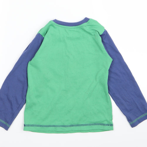 Preworn Boys Green Solid   Pyjama Top Size 2-3 Years