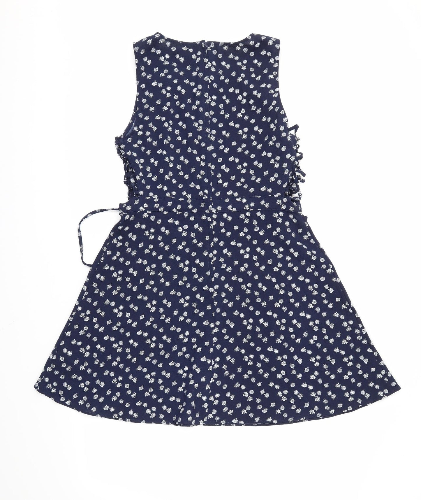 H&M Womens Blue Floral  Fit & Flare  Size 16
