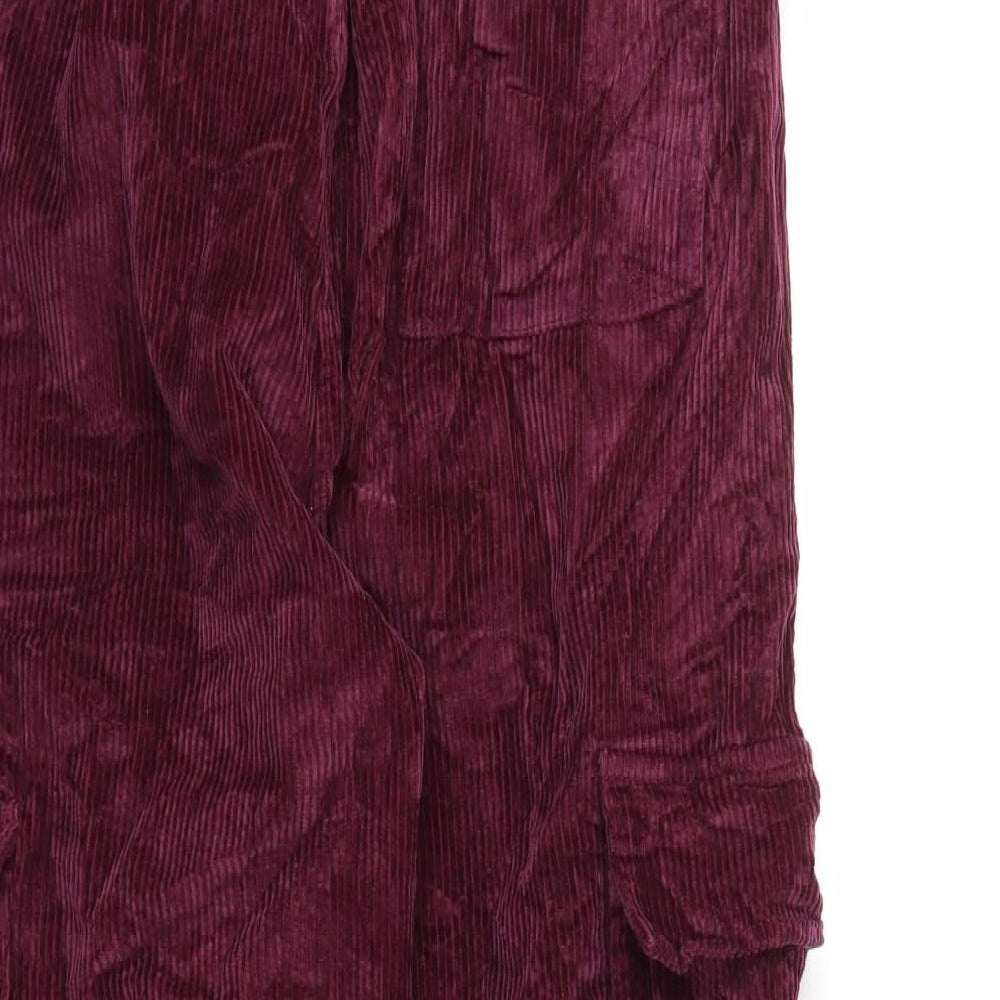 ASOS Womens Red   Trousers  Size 8 L25 in - Stretch waistband