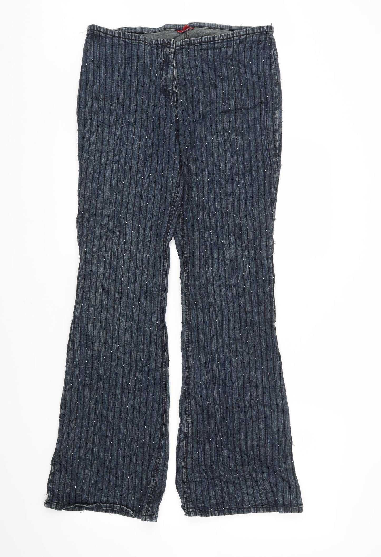 R&B Womens Blue   Straight Jeans Size 14 L31 in