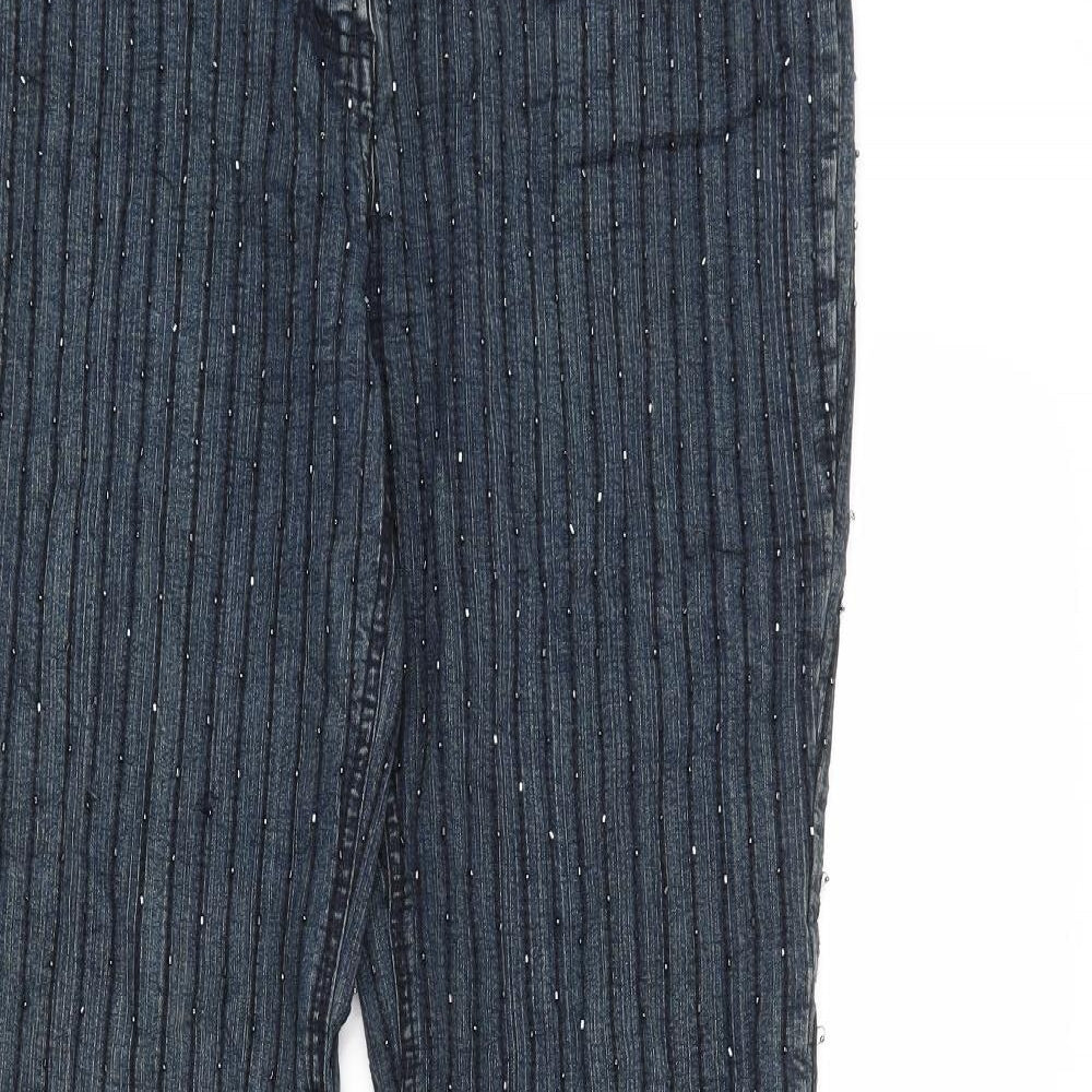 R&B Womens Blue   Straight Jeans Size 14 L31 in