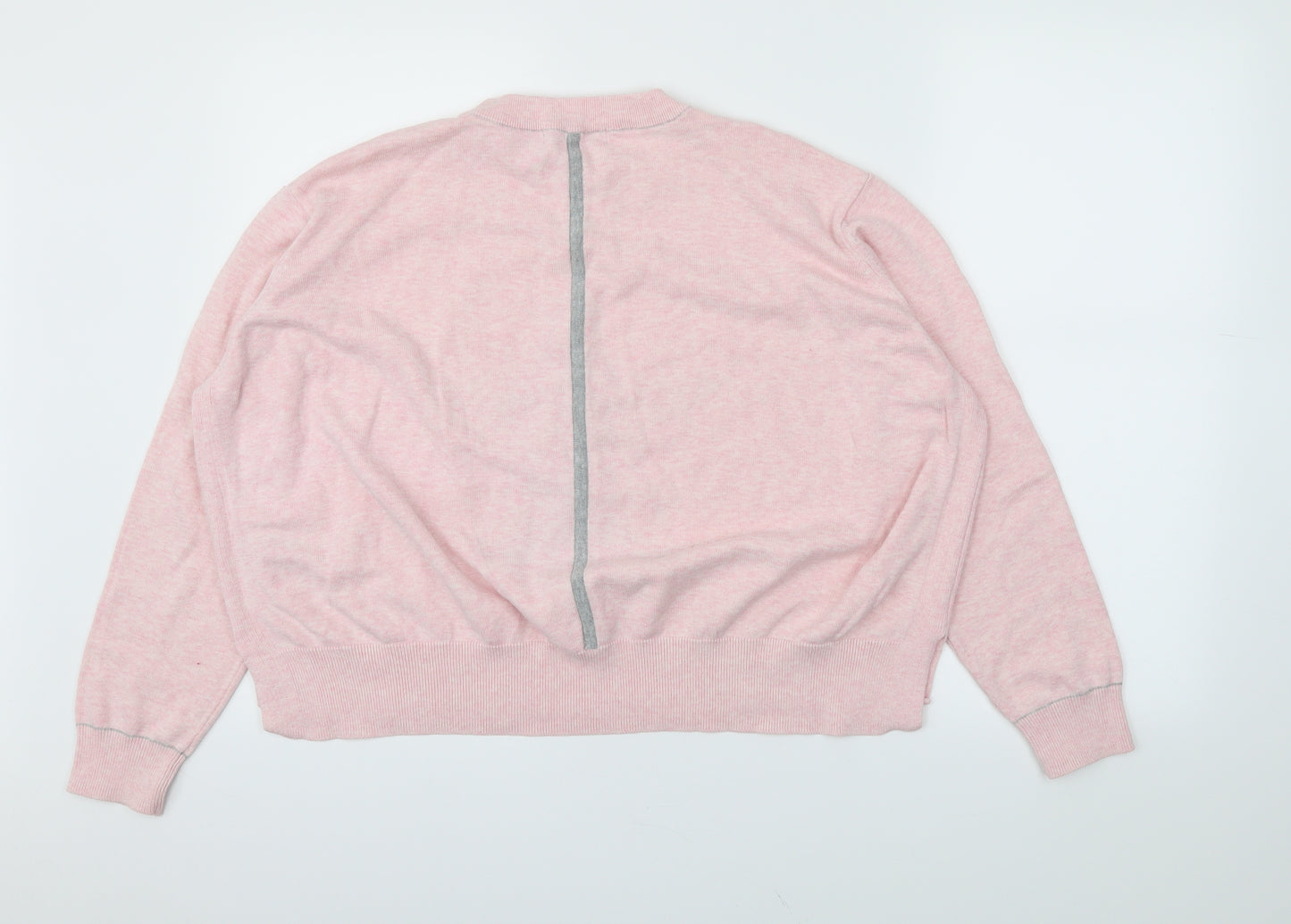 M&S Womens Pink Argyle/Diamond  Pullover Jumper Size L