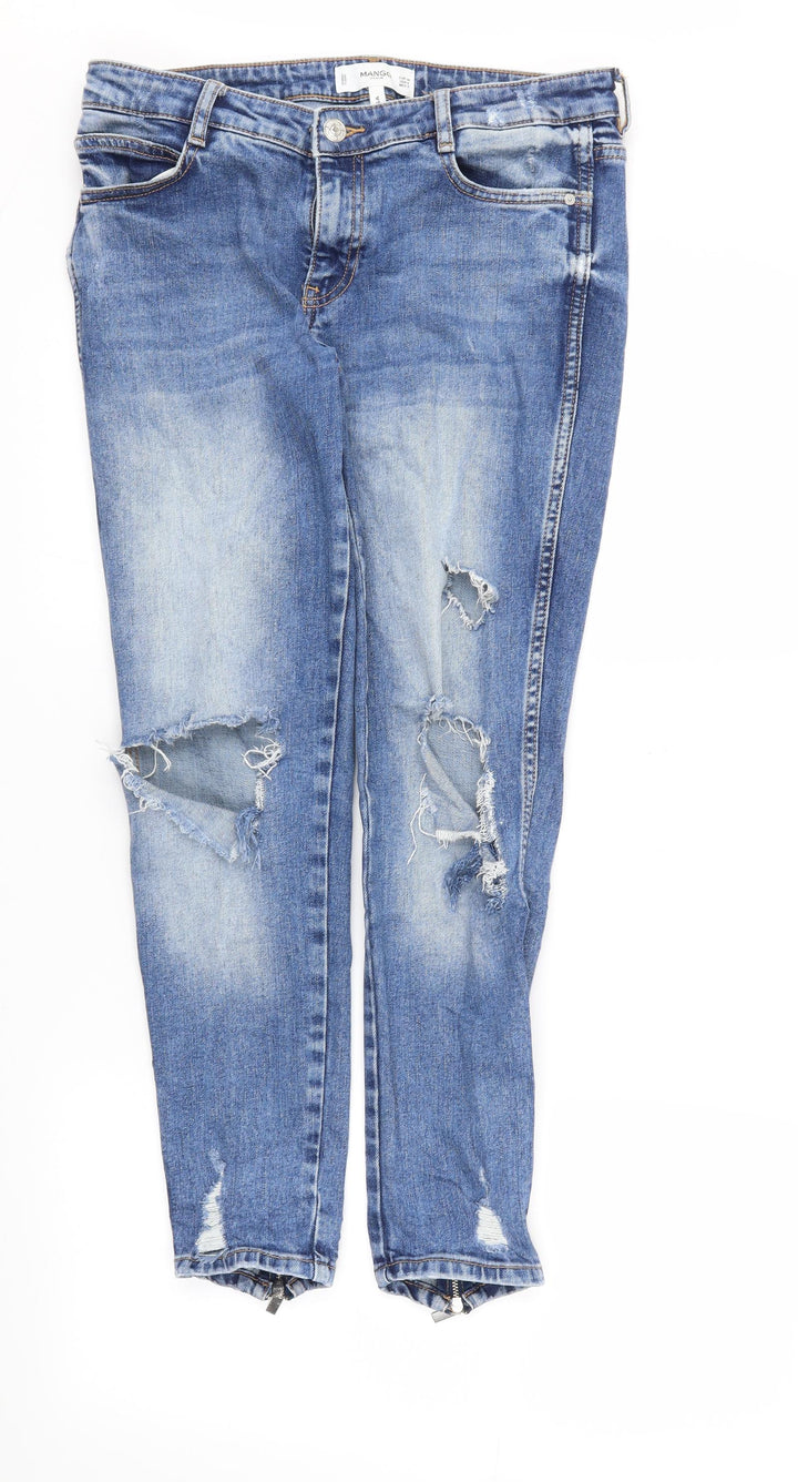 DENIM Womens Blue Skinny Jeans Size 10 L27 in