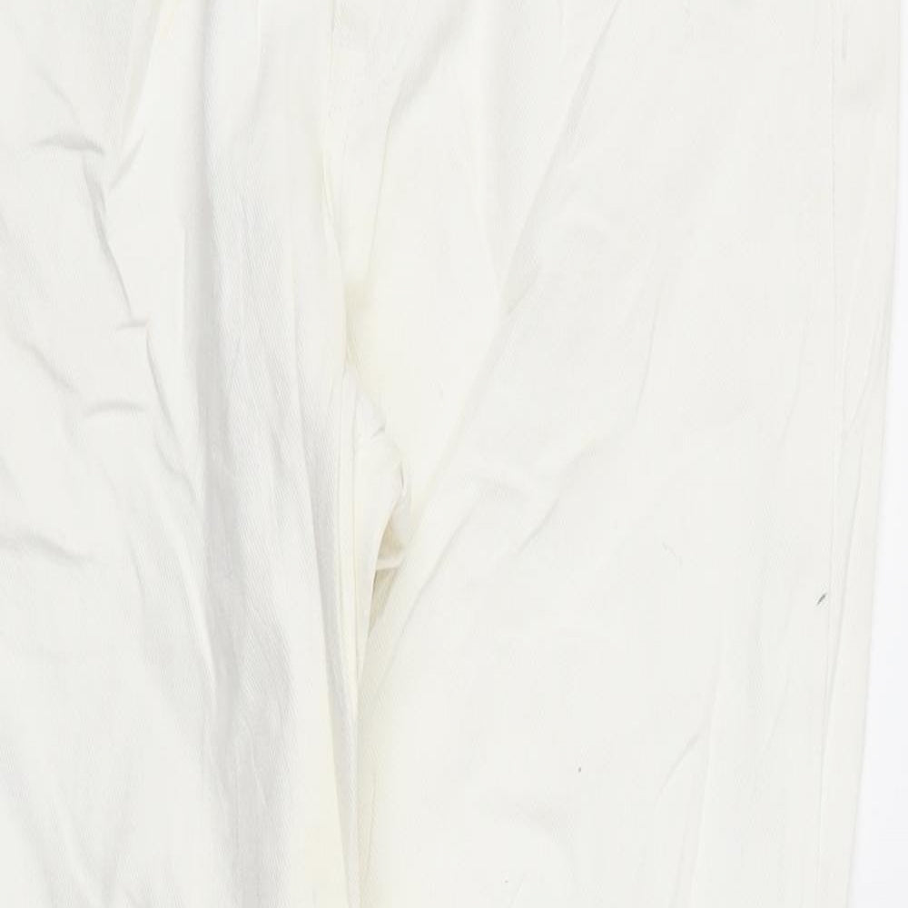 H&M Womens White   Straight Jeans Size 34 L28 in