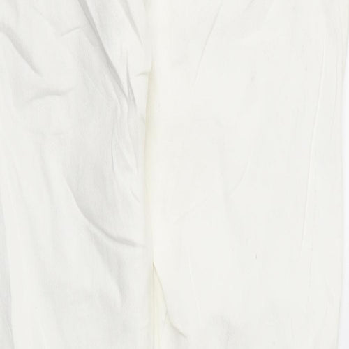 H&M Womens White   Straight Jeans Size 34 L28 in